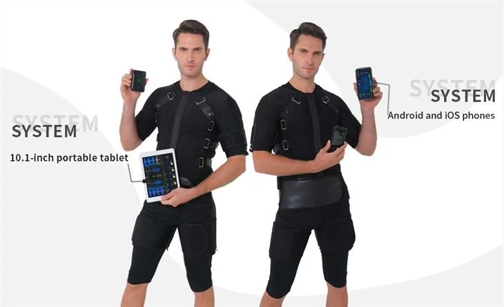 20 Minutes Ems Fitness Suit Personal Wireless Electro Muscle Stimulator Fitness Ems Training Suit
